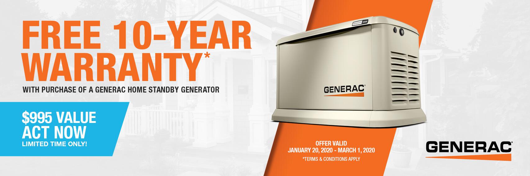 Homestandby Generator Deal | Warranty Offer | Generac Dealer | GREENVILLE, MI